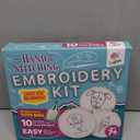 CraftLab Embroidery Sewing Kit for Beginners, Kids Craft Kit Gift for Girls Boys Ages 812, 10 Projects, Embroidery Hoops, Fabric, Patterns, Floss, Needles, Needlepoint Cross Stitching Supplies