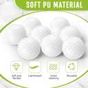 Junkin 80 Pcs Foam Golf Balls Practice Balls Realistic Feel and Flight Sport Training for Indoor or Outdoor Backyard Golf Training