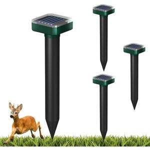 Deer Repellent,Deer and Rabbit Repellent,Deer Repellent Devices,for Garden&Outdoor,Deer Repellent for Plants&Trees,Deer Deterrent,Solar Deer Repellent Devices,Sonic&Waterproof (4)