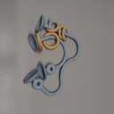 Baby Sensory High Chair Suction Toys for Infant Toddlers 12 18 Months, Food Grade Silicone String with Oak Loop Montessori Educational Parent-Child Baby Bath Toy Gift for Birthday or Easter (Blue)