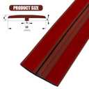 Flexible PVC T-Molding Transition Strips for Hard Wood Floor,Laminate,Tile,LVP. Vinyl Flooring Edging Trim 118" L × 1.97" W,Wood Grain D