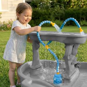 Rechargeable Water Table Pump with Huge Water Output,Water Flow Rate up to 8L/min (2.11 GPM),Kids Sand Water Play Pump,Octopus-Shaped Design,Suitable for Most Water Table on the Market