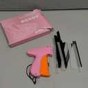 Stitch Gun for Clothes - Handheld Stitch Gun Quick Clothing Fixer - Tagging Gun - Includes 6 Needle, 1000 Black Fasteners & 1000 White Fasteners (Pink,Orange)