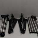 Clothes Drying Rack Foldable, 74.8 inch 2 Tier Laundry Drying Rack with Rotating Clothes Rail for 54 Pieces of Clothes, Space Saving, Indoor, Stainless Steel, Black and Silver CDR002B01