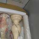 Seealle Farmhouse Table Lamps Set of 2  Rustic Lamp for Bedroom Living Room, 22" Boho Bedside Lamps for Night Stands End Table Office Desk Lamp Nightstand Clearance with Linen Shades(Antique White)