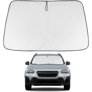 Proadsy 2025 Upgrade Windshield Sun Shade Custom Fit Subaru CrossTrek 2018-2024 2025 4-Layer Foldable Front Sunshade Protector Sun Visor Blocks UV Rays Keep Car Cooler