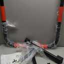 Adjustable Handle Bar for Walking Pad Only - Max Height 43", Compatible with 23" Walking Pad, Heavy-Duty Steel Frame w/Non-Slip Base (Red Black)