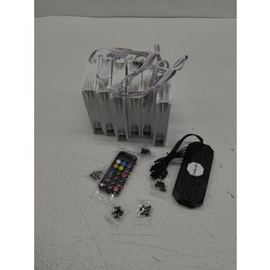 upHere 120mm White Computer Case Fan, Motherboard Sync Fan, High Airflow, Speed Adjustable, ARGB Fan with Hub and Remote, Low Noise Hydraulic Bearing Long Life Up to 40, 000 Hours-6 Pack, NT1206-6