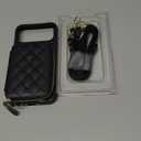 Bocasal Crossbody Wallet Case for iPhone 17 Pro Max, RFID Blocking PU Leather Zipper Handbag Purse Flip Cover, Kickstand Folio Case with Card Slots Holder Wrist Strap Lanyard 5G 6.9 Inch (Black)