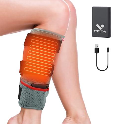 VOFUOTI MAX Leg Heating Pad, Portable Cordless Heated Knee Brace Warmers Wrap with 10000mAh Battery and 3 Temperature Settings Men Women