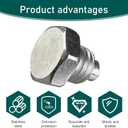 Eratus 3 PCS Floor Jack Handle Screw, 3 Ton 4 Ton Horizontal Floor Jack Pressure Rod Fixed Screw, Rust-Proof Bolt Repair Accessories, Universal for Most Cars Trucks (Silver)