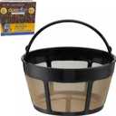 GOLDTONE Brand Reusable 8-12 Cup Basket Coffee Filter fits Cuisinart Coffee Makers and Brewers. Replaces your GTF-B Cuisinart Reusable Basket Coffee Filter - BPA Free (1)