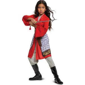 Mulan Costume for Girls, Disney Live Action Movie Hero Dress Up Character Outfit (Small (4-6x))