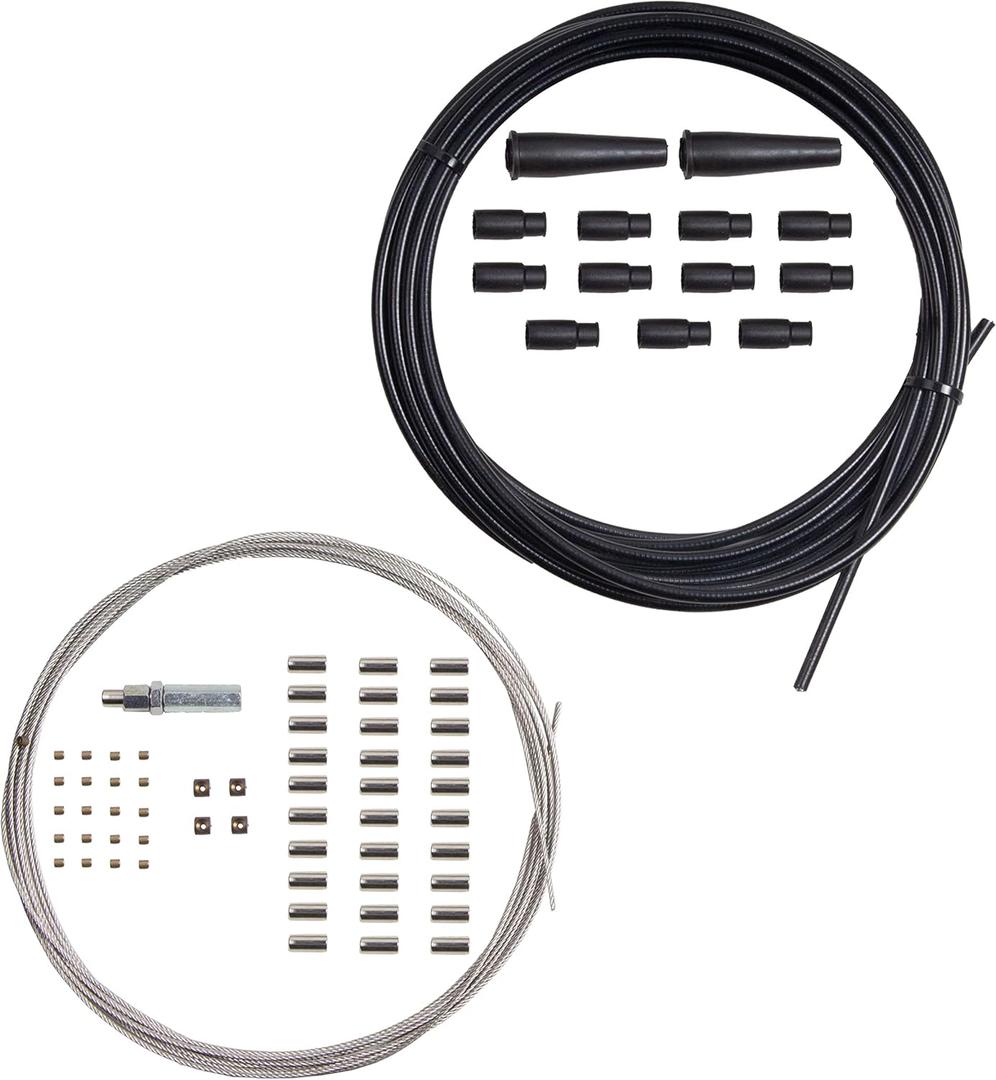 MOTOMASTER Motorcycle Universal Throttle Cable Repair Kit, Build Your Own Throttle Cable Kit, DIY Throttle Cable Compatible with ATV UTV Yamaha Honda BMW Kawasaki Suzuki Ducati Triumph KTM Aprilia