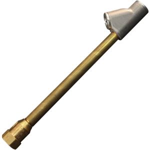 Straight Foot Dual Head Air Chuck Tire Pressue Guage, 1/4" FNPT, 150 PSI, Truck, Tractor Trailer, Semi Truck, Dually, RV & Car, S-693 (Single Pack)