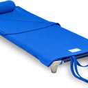 ROLLEE POLLEE Nap Sac Roll Up Napping Blanket with Attached Pillow for Preschool/Daycare, Super Soft with Elastic Straps, Fits Most Mats and Cots (Royal Blue)