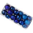 Christmas Ornaments Set of 24 Decorative Balls for Holiday Tree Decoration with Assorted Finishes