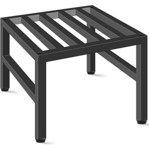 Plant Stand Indoor Outdoor, Heavy Duty Wrought Iron Pedestal Stands Metal Plant Stand for Indoor Outdoor, Sturdy Low Flower Stand Display Planter Shelf, 1pcs, Black