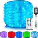 ANJAYLIA 66ft 200 LED Rope Lights Outdoor, Waterproof 16 Colors Changing String Lights Plug in with Remote Control Indoor Twinkle Fairy Lights for Bedroom Garden Party Halloween Christmas Decorations