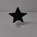 Soulchen Retro Green Velvet Christmas Tree Topper, 8 Inch Velvet Tree Topper Star for Home Christmas Decorations Ornaments Holder Party Holiday Winter