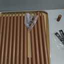 Wisuce Corner Shelf Stand - 5 Tier Walnut Bamboo Small Corner Bookshelf for Office Kitchen Bedroom Plant Stand Living Room Decor Small Space