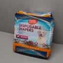 Simple Solution Disposable Dog Diapers, Female Dog Diapers, Puppy Potty Training, Incontinence and Heat Cycle Protection, Large Diapers for Dogs, 18-27 Inch Waist, 30 Count