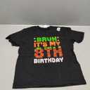 Funny Birthday Boy Bruh It's My 8th Birthday Gamer Pixel T-Shirt, Youth, Medium