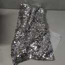 Anna-Kaci Women's One Shoulder Sparkle Sequin Stretchy Cocktail Club Mini Dress Size S