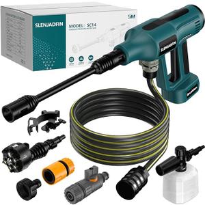 Cordless Pressure Washer for Makita 18V Battery 700 PSI Portable Handheld Power Washer with 6-in-1 Nozzle Foam Cannon for Car Floor Fence Wall Cleaning (Battery Not Included)