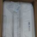 aji Expandable Top Open 26 Inch Checked Luggage with Spinner Wheels, Large Suitcase with TSA Lock, Hardside Travel Luggage Suitcases for Men Women, for 24+Days Travel, Coconut White