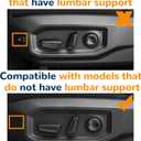 Driver Seat Trim Panel Compatible with Toyota Tundra Sequoia 2022 2023 2024 2025 2026 Driver Seat Track Cover Seat Track Cover Trim Side Panel Guard Replace 71812-0C242-C0 71812-0C241-C0