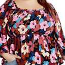 City Chic Women's Plus Size Top - Poppy Print