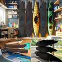Kayak Cover 600D Waterproof UV Protection and Dust Resistant Heavy Duty Full Canoe Cover for Indoor/Outdoor Kayak/Canoe/Paddle Board with Storage Bag Kayak Covers for Outdoor Storage