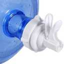 Water Dispenser Valve, 3-5 Gallon Water Reusable Easy Water Switch Lock Flip for 55MM (2.16inch) Crown Top Bottle Includes Lid Dirt Protector