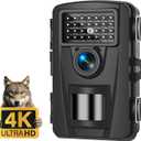Trail Camera, 4K 48MP Game Cameras with Night Vision, No Glow 940nm IR LEDs, Trail Cam with 0.1s Trigger Motion Activated 120 Wide Angle, 82FT Trigger Distance, Hunting Camera for Wildlife Monitoring