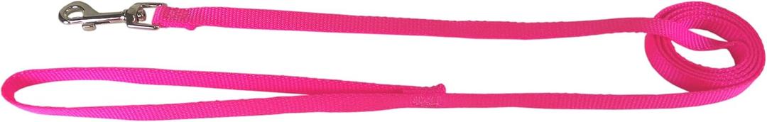 Hamilton SLE 6HP 3/8-Inch Single Thick Nylon Lead with Swivel Snap, 6-Feet, Hot Pink