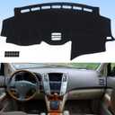 AUQDD Dashboard Cover Mat Fit for 2004-2009 Le-xus RX, 2004-2006 RX330, 2007-2009 RX350, 2006-2008 RX400h, Black Flannel Dash Mat, Anti-Glare, Anti-Reflection, No Peculiar Smell