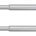 KXLIFE 2 Pack Spring Tension Rod, 1/2-inch Decorative Tension Drapery Rod for Window, Nickle, (17-26 Inches)