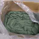 EXQ Home Quilt Set King Size Olive Green 3 Piece,Lightweight Soft Coverlet Modern Style Squares Pattern Bedspread Set(1 Quilt,2 Pillow Shams)