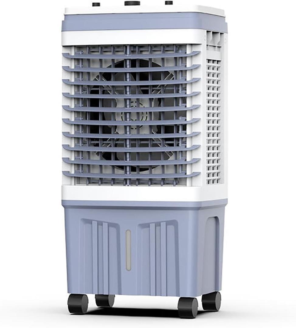 Portable Swamp Cooler, Evaporative Cooler, Evaporative Cooler with Oscillation, 3 Speeds, Portable Air Conditioners for Indoor, Outdoor, Garage (Gray)