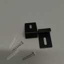 BokWin 6 Pack 1/2 Inch Metal Mirror Clips, Heavy Duty Black Mirror Hanger Clip with Screws for Wall Mounting, Frameless Mirror Installation, Billboard Displays and Tile Display Hardware Kits