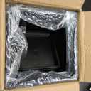 Set of 2 Large Tall Planter for Indoor or Outdoor 24" Flower Pots Tapered Tall Planters with Tray for Porch, Patio, Backyard, Large Planters for Outdoor Indoor Plants(Black)