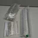 Qeirudu 50 Pack 5 oz Heart Shaped Dessert Cups with Lids and Spoons, Mother's Day Mini Dessert Shooter Cups for Party Serving Parfait Cheesecake Mousse Pudding