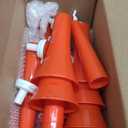 Kathfly 12 Pcs Vuvuzelas Stadium Soccer Horn 28 Inch Collapsible Hockey Blow Stadium Noise Maker Loud Sound Handheld Sports Horns Noisemaker for Sports Football Events Parties Accessories(Red)