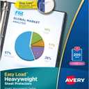 Avery Diamond Clear Heavyweight Sheet Protectors, Easy Load, 200 Document Protectors (74400)