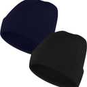 Vanjua Beanie for Men Women, Slouchy Beanie Hats Winter Knit Caps Soft Hat Unisex (Black)