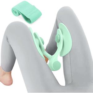 Thigh Exerciser Kegel Exerciser, Pelvic Floor Trainer, Kegel Trainer for Postpartum Rehabilitation, Trimmer Inner Thigh, Thigh Toner Workout, (35 LB, LIGHT GREEN)