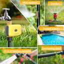 WiFi Water Timer for Garden WiFi Sprinkler Timer Outdoor, Irrigation Timers 1 Outlet Brass Inlet WiFi Hose Timers with APP Remote Control/Rain Delay/Manual for Garden/Lawn/Yard Watering System