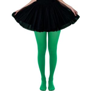 baotongle 2 Pairs Women's Nylon Solid Tights Tights for Women Women's Stocking Hosiery St. Patrick's Day Knee High Socks Long Green (Green)