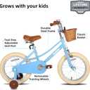 JOYSTAR Girls Bike for 2-12 Years Old Toddlers and Kids, 12" 14" 16" 18 20" Retro Style Kids Bike with Training Wheels, 18 20 Inch Children Bicycle with Kickstand
